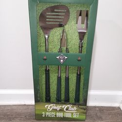 Golf Club 3-piece BBQ Tool Set