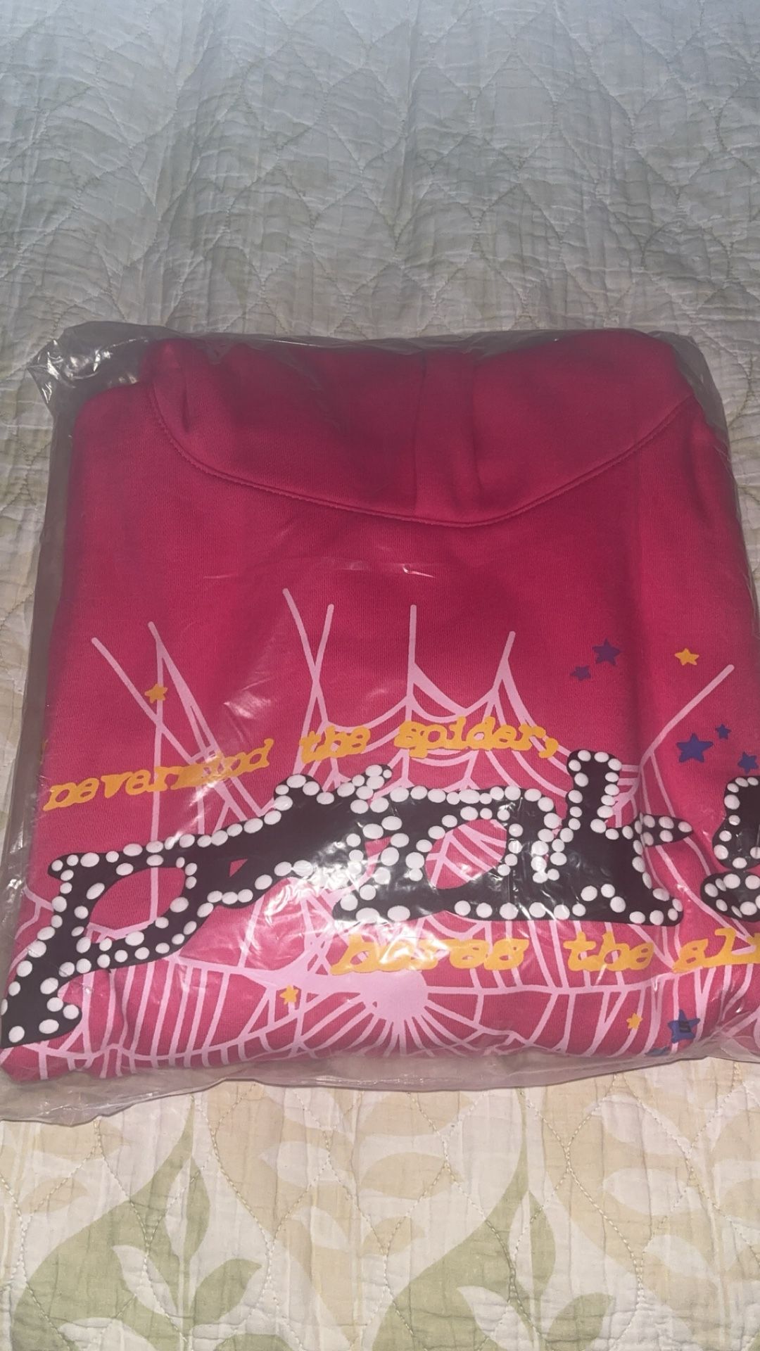 Sp5der P*NK V2 Hoodie and Pants- Size Medium