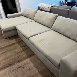 Anthropologie “Dylan” Feathered Down Lounge Couch 147”