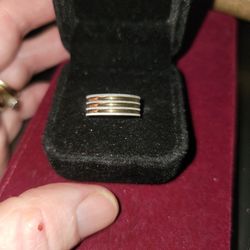 Size 6 Stainless Steel Gold Band