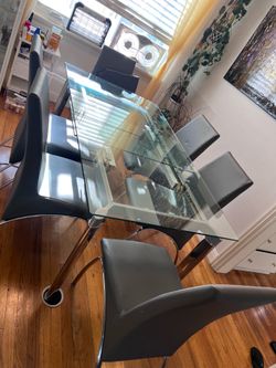 Dining table and chairs