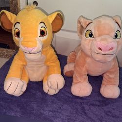 Disney lion king characters used  clean disinfected in great condition  Both 2