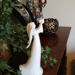 White Ceramic Angel Figurine