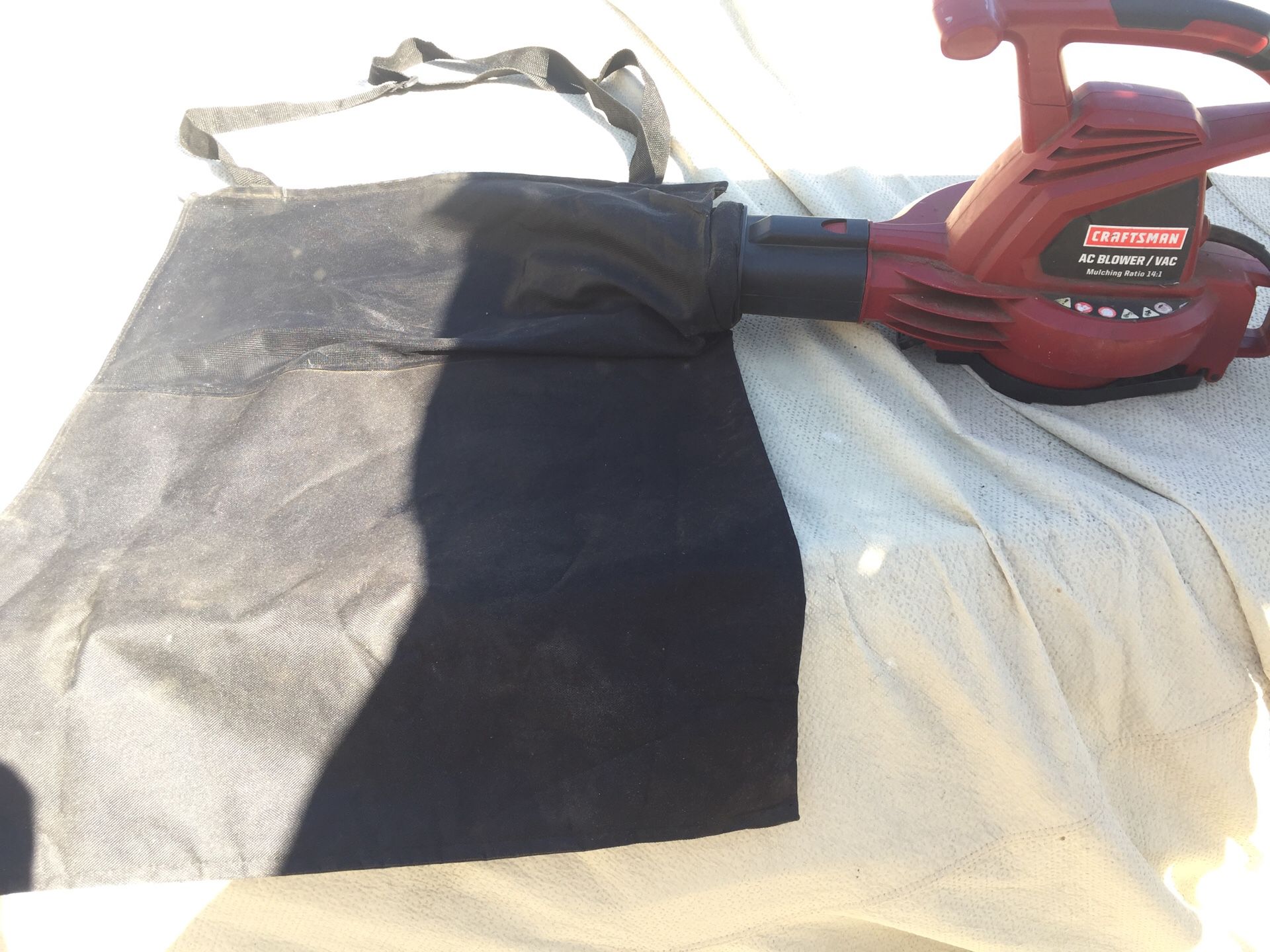 Craftsman Vacuum Bag + Accessories NO Blower
