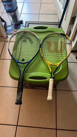 TI.conquest and Wilson Tennis Racquet: Titanium/Aluminum Oval Frame