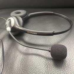 Phone Headset 2.5mm with Noise Canceling Mic & Mute Switch