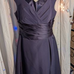 David Bridal Purple Satin Dress size 14 (check measurements!)
