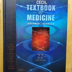 Cecil Textbook Of Medicine 22nd Edition Goldman  Ausiello Volume 1 & 2