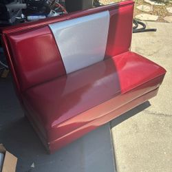 1950s style diner bench