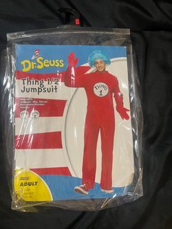Halloween Costume/ Thing 1/2 Jumpsuit