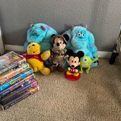 Disney Collectible Toys And VHS Bulk Items 