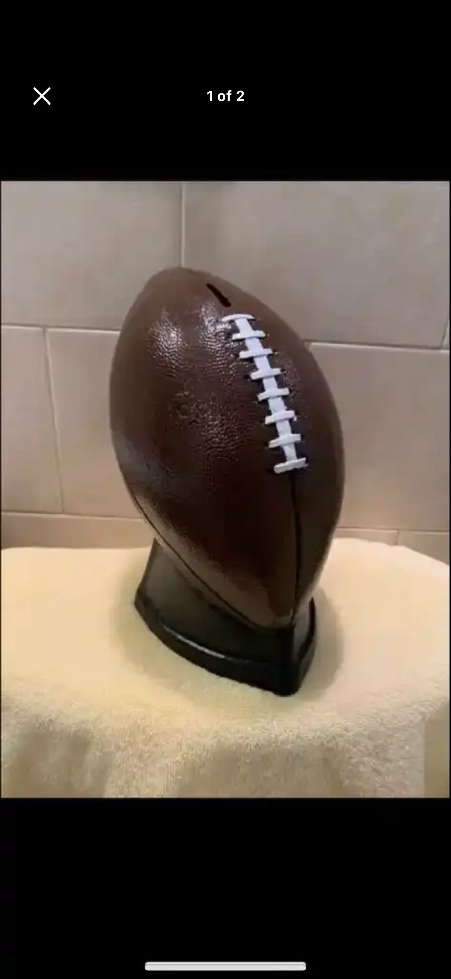 Football Coin, Bank Statue