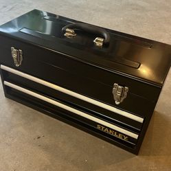 Stanley 2 Drawer Metal Tool Box 