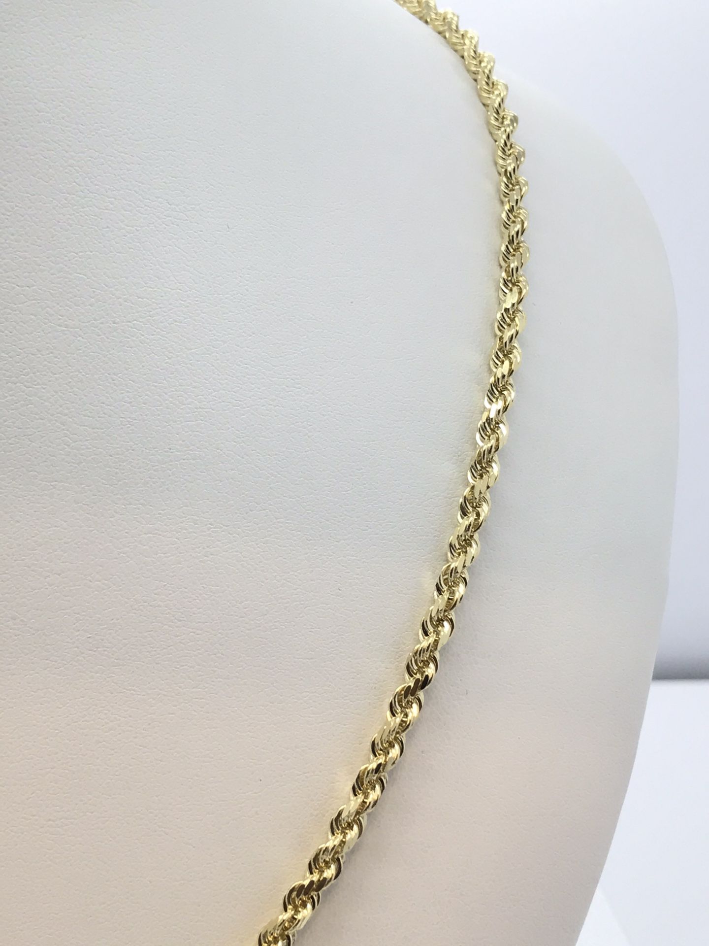 Gold Rope Chain Solid 14K New Necklaces