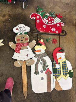 Outdoor Christmas signs