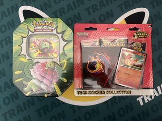 Pokemon Ascended Heroes Mega Meganium ex Tin + Charmander Tech Sticker - Sealed