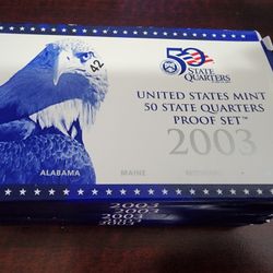 5 2003 Proof Quarter Sets