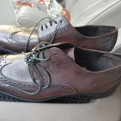 Hugo Boss Men's Oxford Brown Leather Shoes