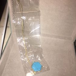 Turquoise and gold necklace