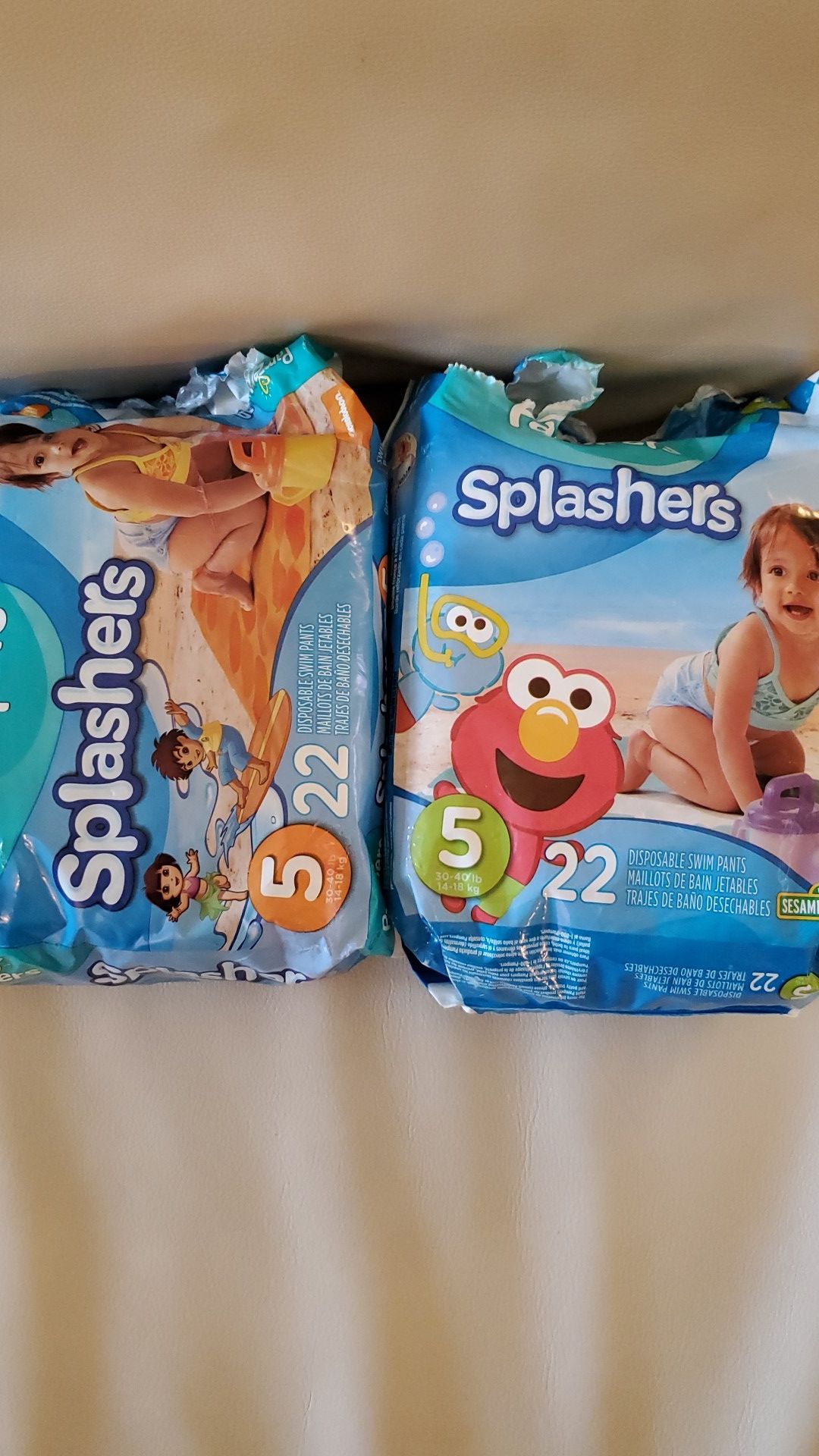 Pampers splashers 32 diapers total