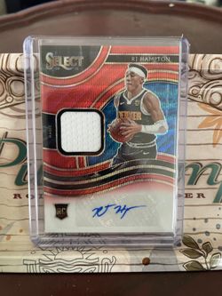 2020-21 Panini Select Rookie RC RJ Hampton Jersey Autographs Red Wave PRIZMS