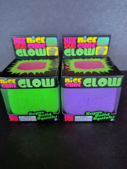 Nee Doh Nice Cube Glow-$25 Each