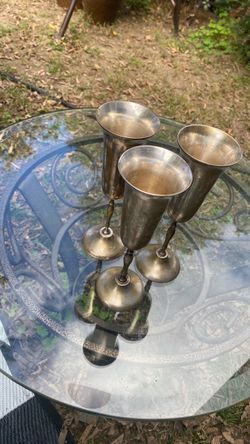 Set of (x3) international silver co , Made in India