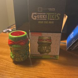 Geeki Tiju Mutant Ninja Turtle Ceramic Shot Glass Raphael
