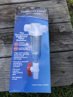 Permanent sediment filter solution