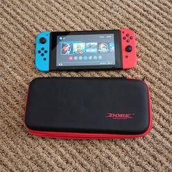 Nintendo Switch With Carrying Case