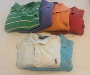 Lg. Men Ralph Lauren and Nautica Polo Shirts