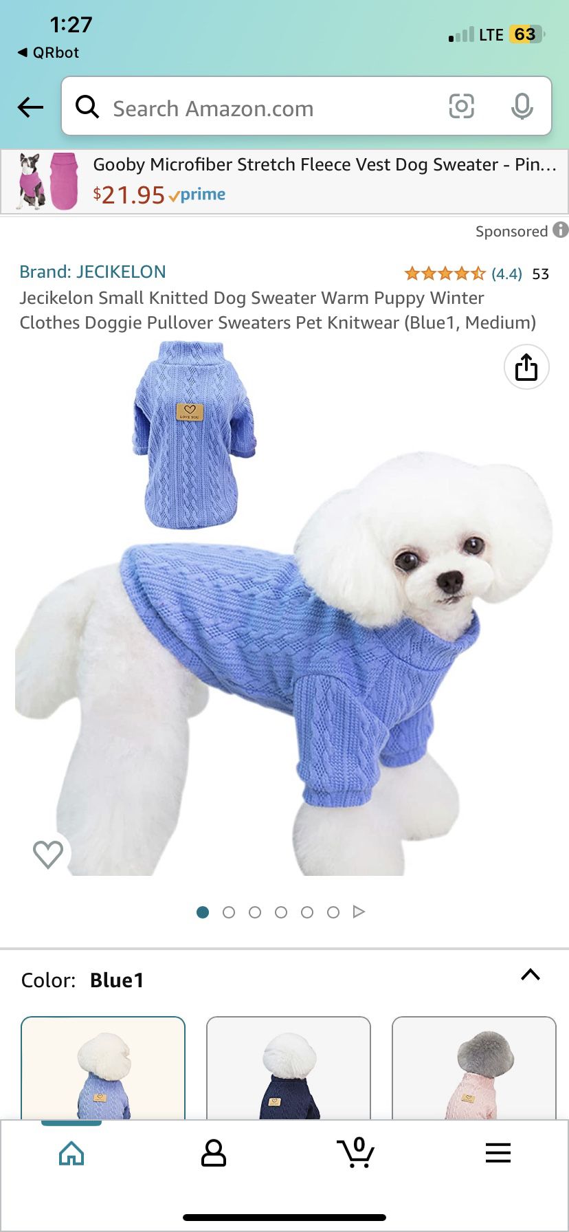 New Dog Sweater