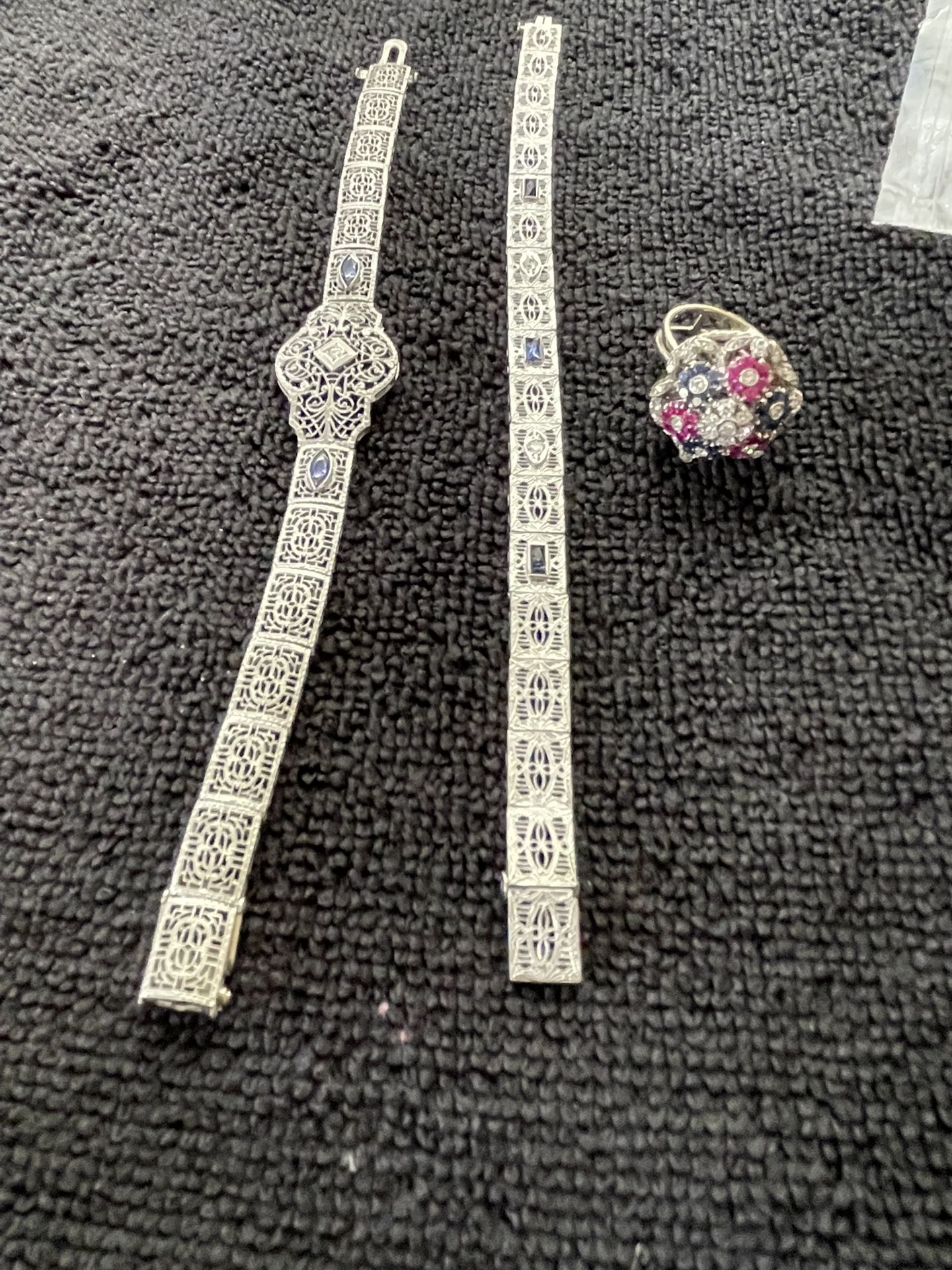 14k White Gold Vintage Bracelets