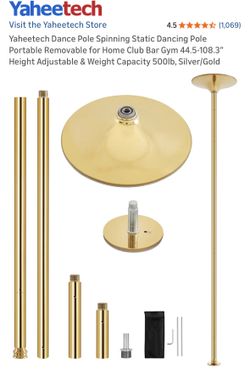 Yaheetech Dance Pole Spinning Static Dancing Pole