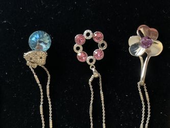 Sterling Silver 925 With CZ stones And Swarovski Stones. Coming With Shiny 18” 925 Silver Chain. 