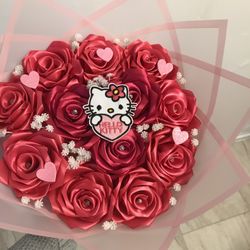 Ramo De 12 Rosas Eternas  2 Colores Rosas Mistiado 