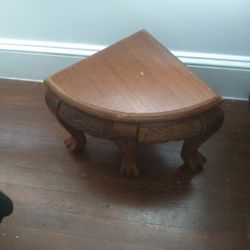 Wood Corner Plant Stand