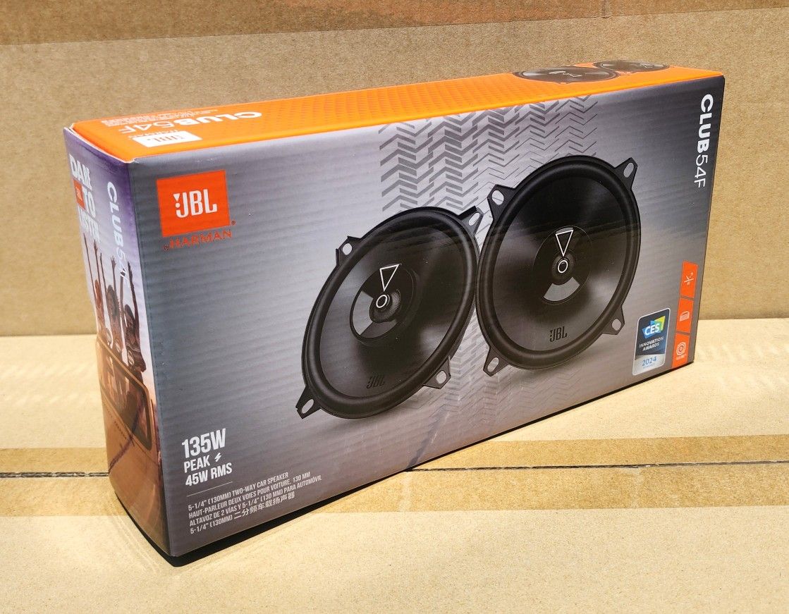 JBL Club Series 54F Car Speaker Set 5 1/4 Inch 2-Way Coaxial Speaker System 135 Watts 🚨 Payment Options Available 🚨 No Credit Needed 🚨