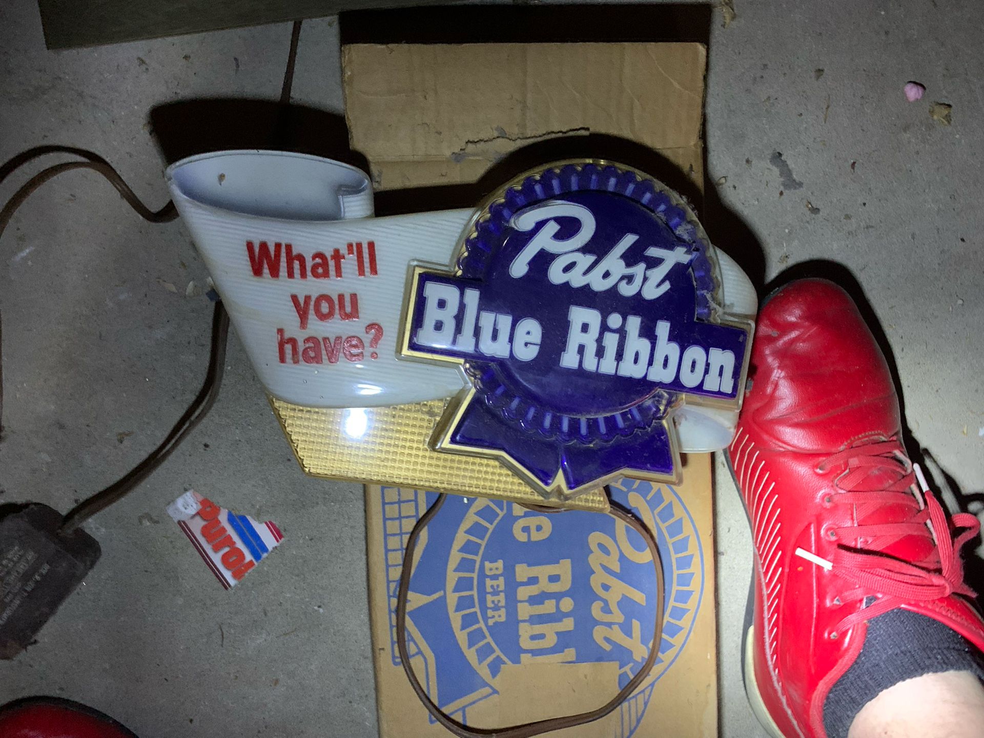 1950s Pabst Blue Ribbon Light