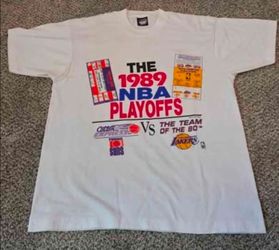 Vintage 1989 NBA Playoffs T-Shirt | Suns vs. Lakers | Screen Stars L