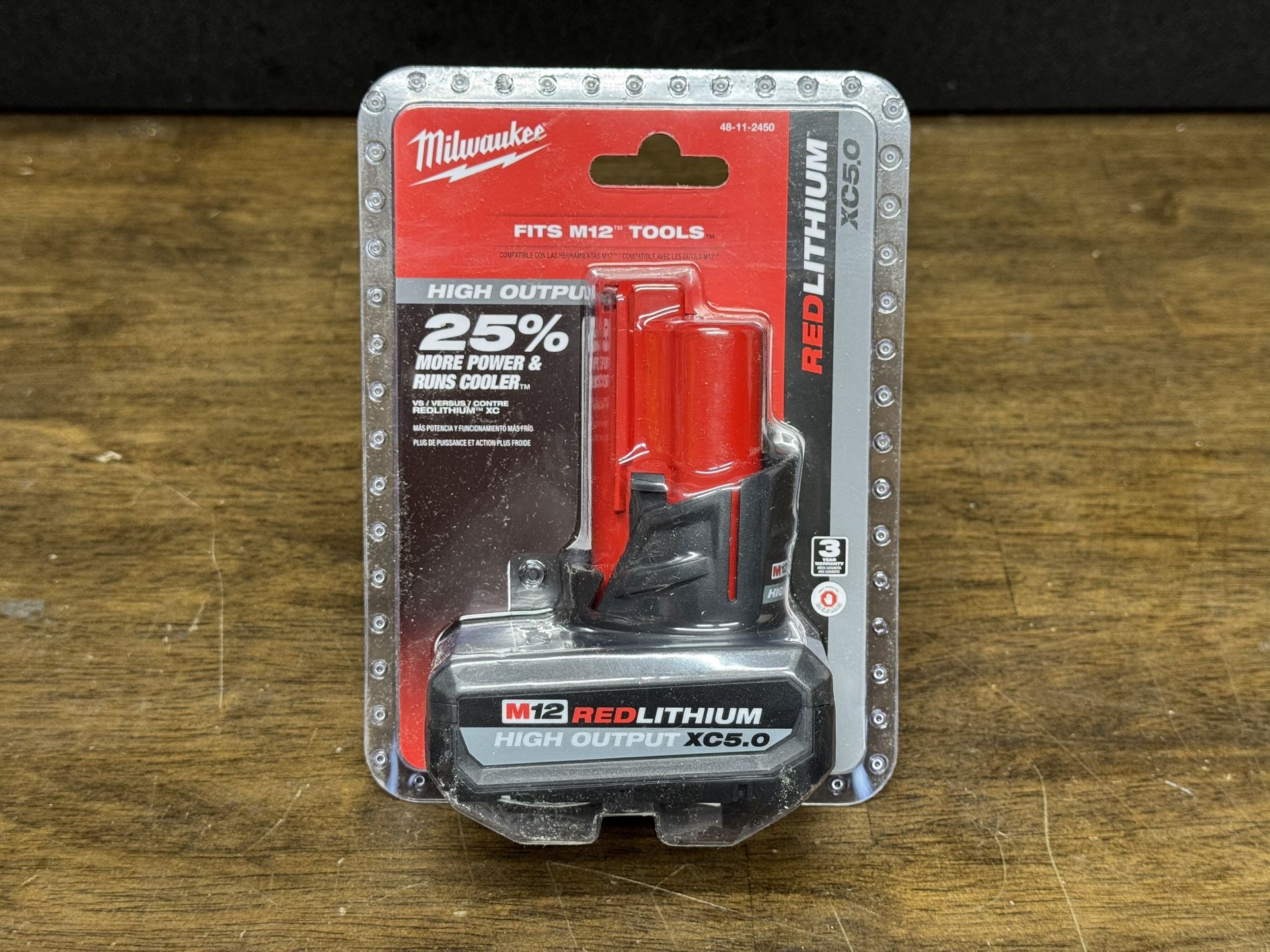 Milwaukee M12 XC High Output 5.0 Ah Battery
