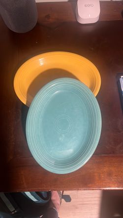2 Vintage Fiesta Platters