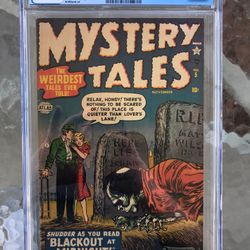 Mystery Tales #5 CGC 5.5 — O/w To White Pages; Zombie Cover; Stan Lee 