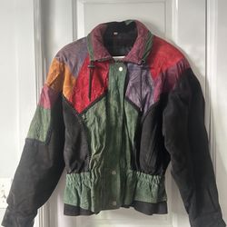 Chia Leather Bomber Jacket 