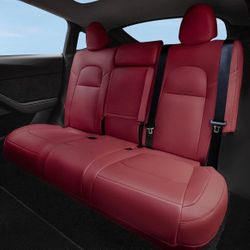 Tesla Model Y Red Car seats