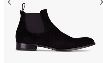 Shelby 14 Men’s Italy To Boot New York Black Suede Chelsea