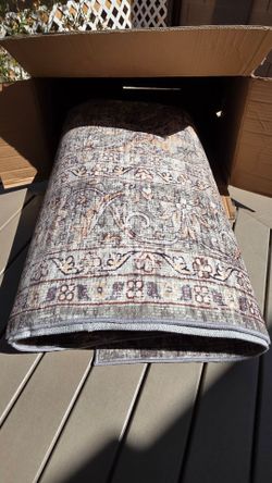 New 6x9 Vintage Washable Rug