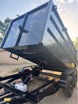 New 12ft Long Smooth Walls  Hydraulic Dump Trailer with Diamond Fenders 👍🏻