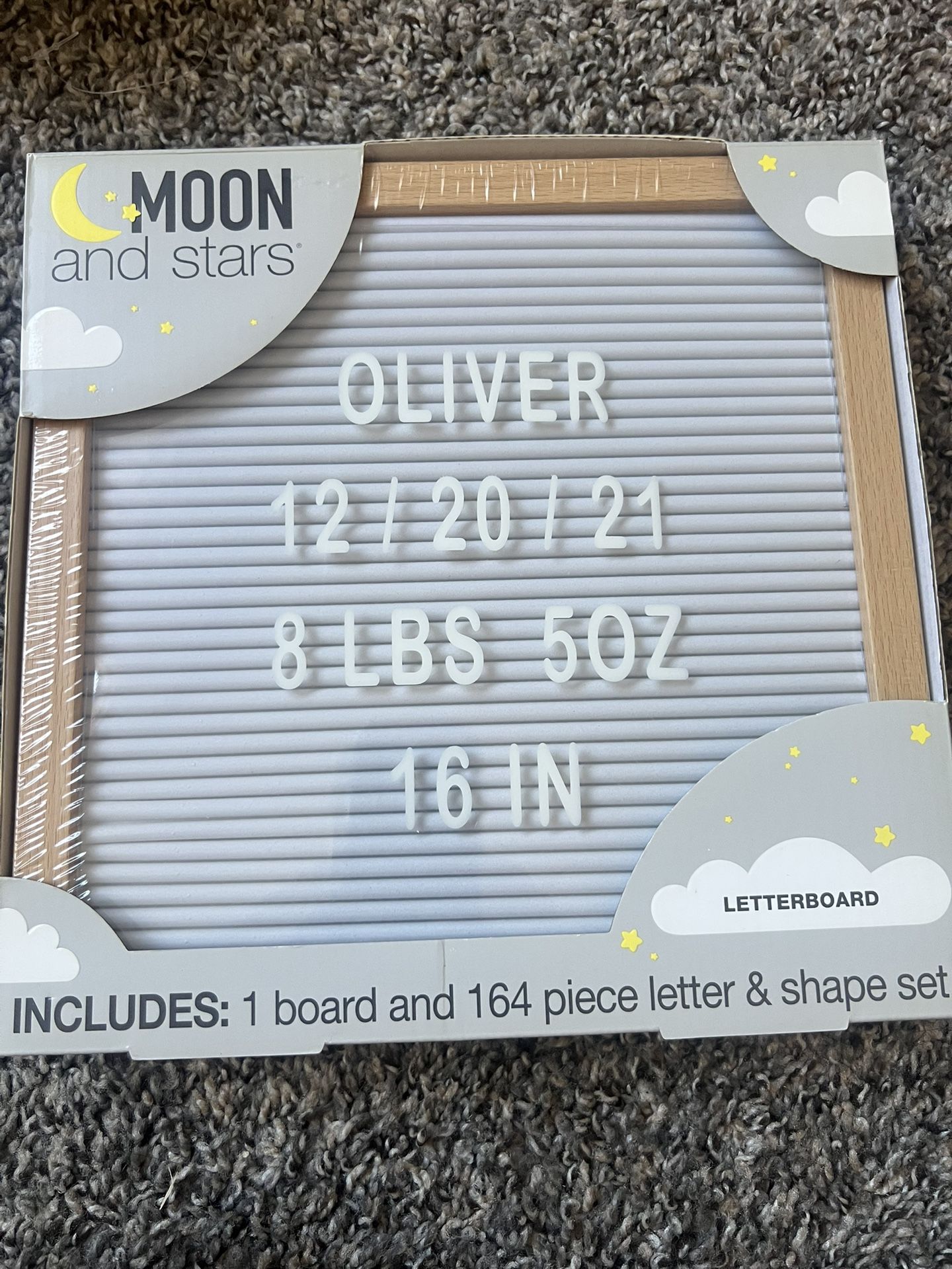 Baby Announcement Letter Board