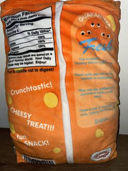 Yummy World XL Cheesy Puff Interactive Food Plush Toy And Pillow